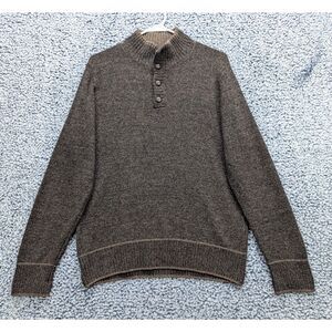 VTG Daniele Blasi Italian Wool Sweater Mens S Knit Pullover Classic Office Brown